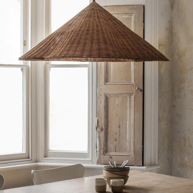 Muto Vintage Rattan lampa wisząca Salon Sypialnia
