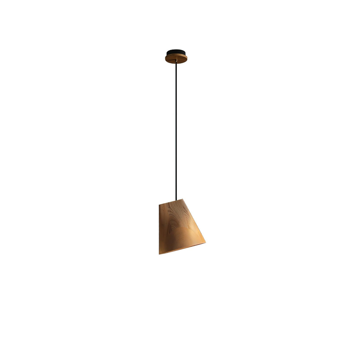 Ivarara asymetryczna drewniana lampa wisząca