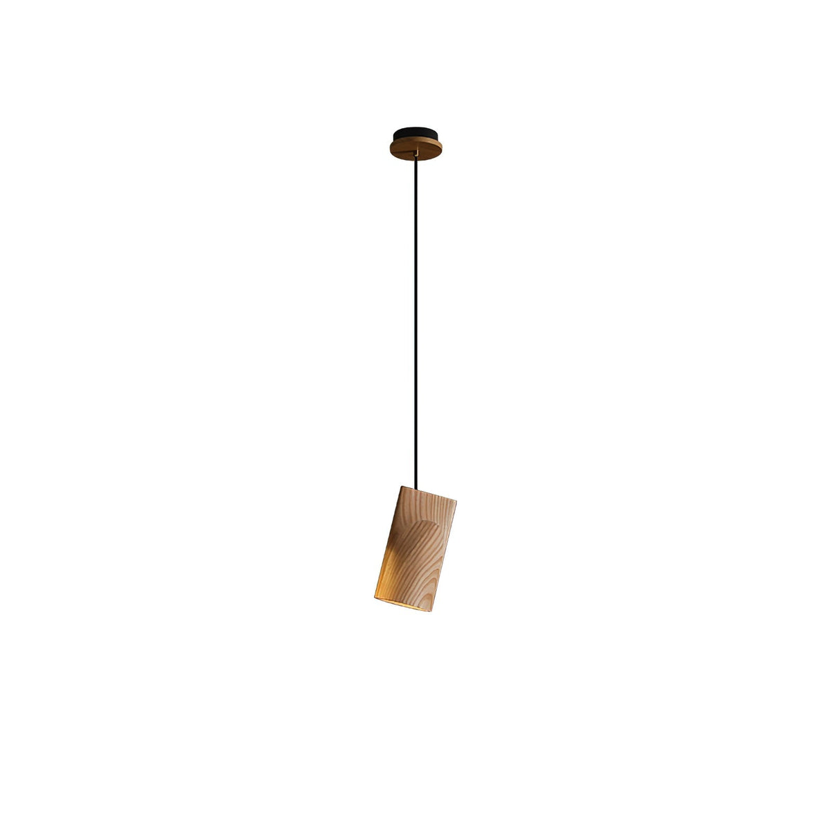 Ivarara asymetryczna drewniana lampa wisząca