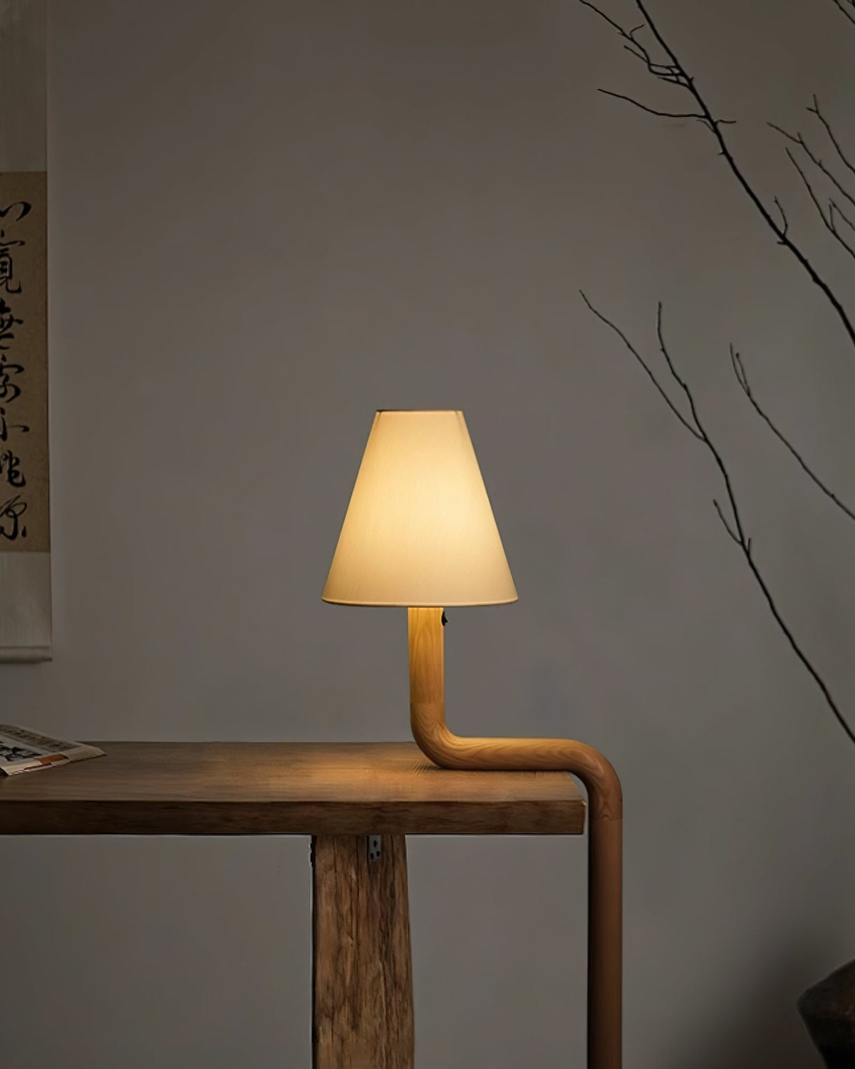 Syleielle lampy stołowe drewniane