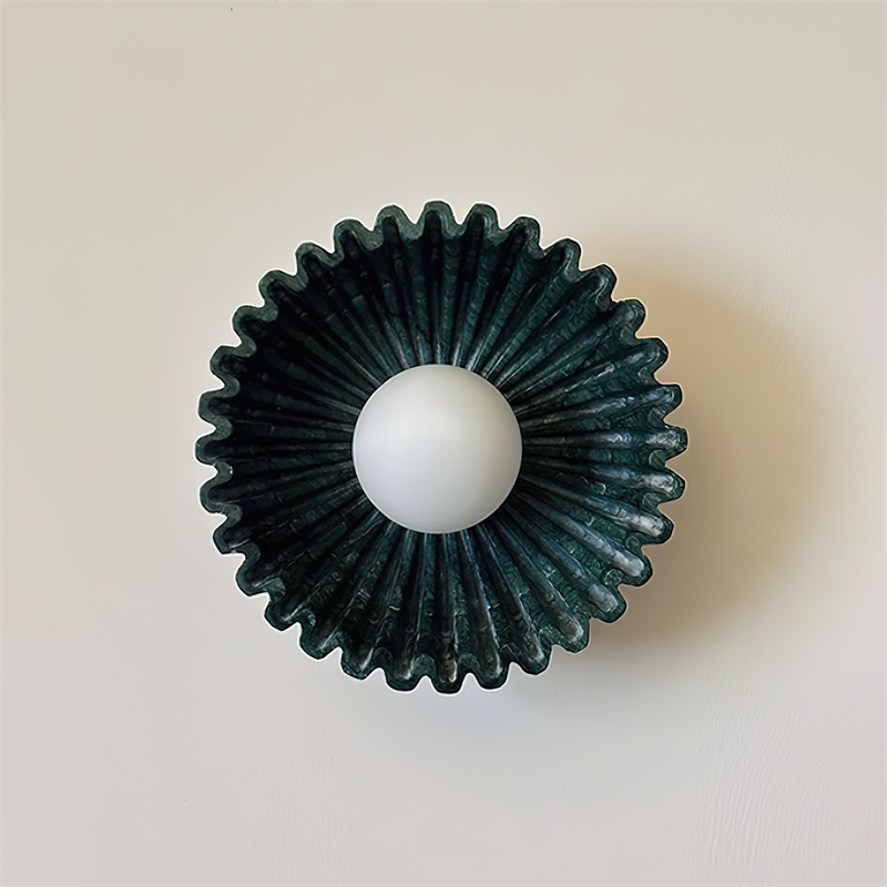 Avenisielle kinkiet ceramiczny ze szkła ciemnozielony