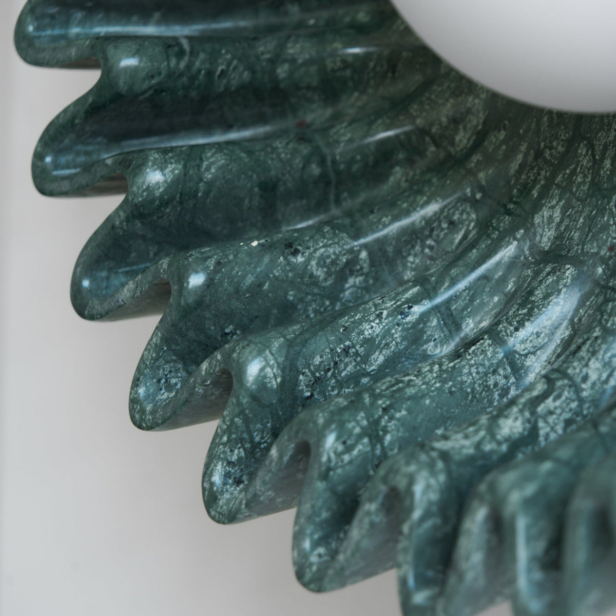 Avenisielle kinkiet ceramiczny ze szkła ciemnozielony