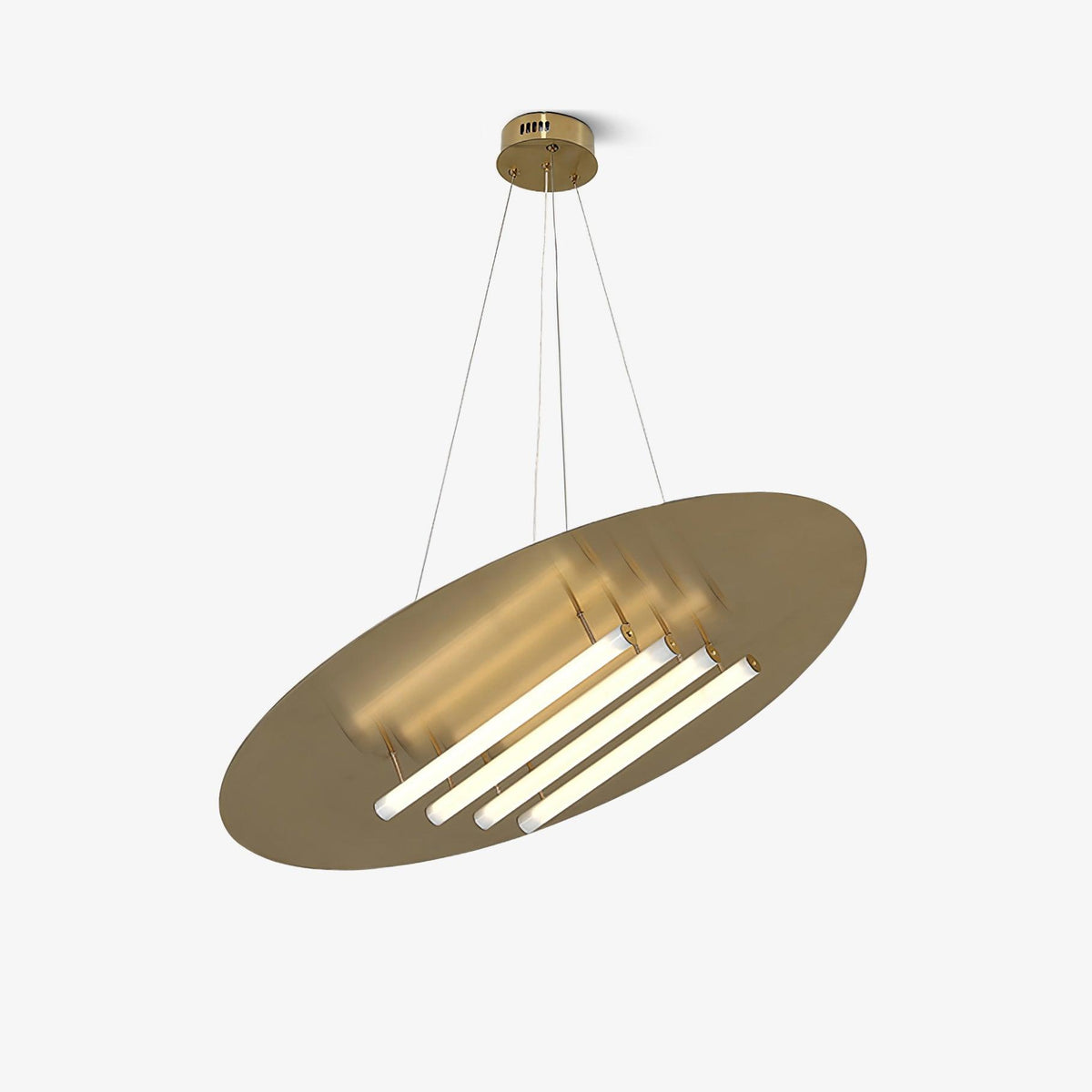 Mirueria nowoczesna lampa wisząca ze stali nierdzewnej i akrylu