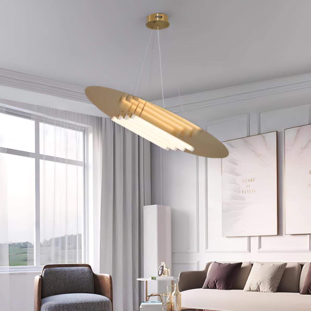 Mirueria nowoczesna lampa wisząca ze stali nierdzewnej i akrylu
