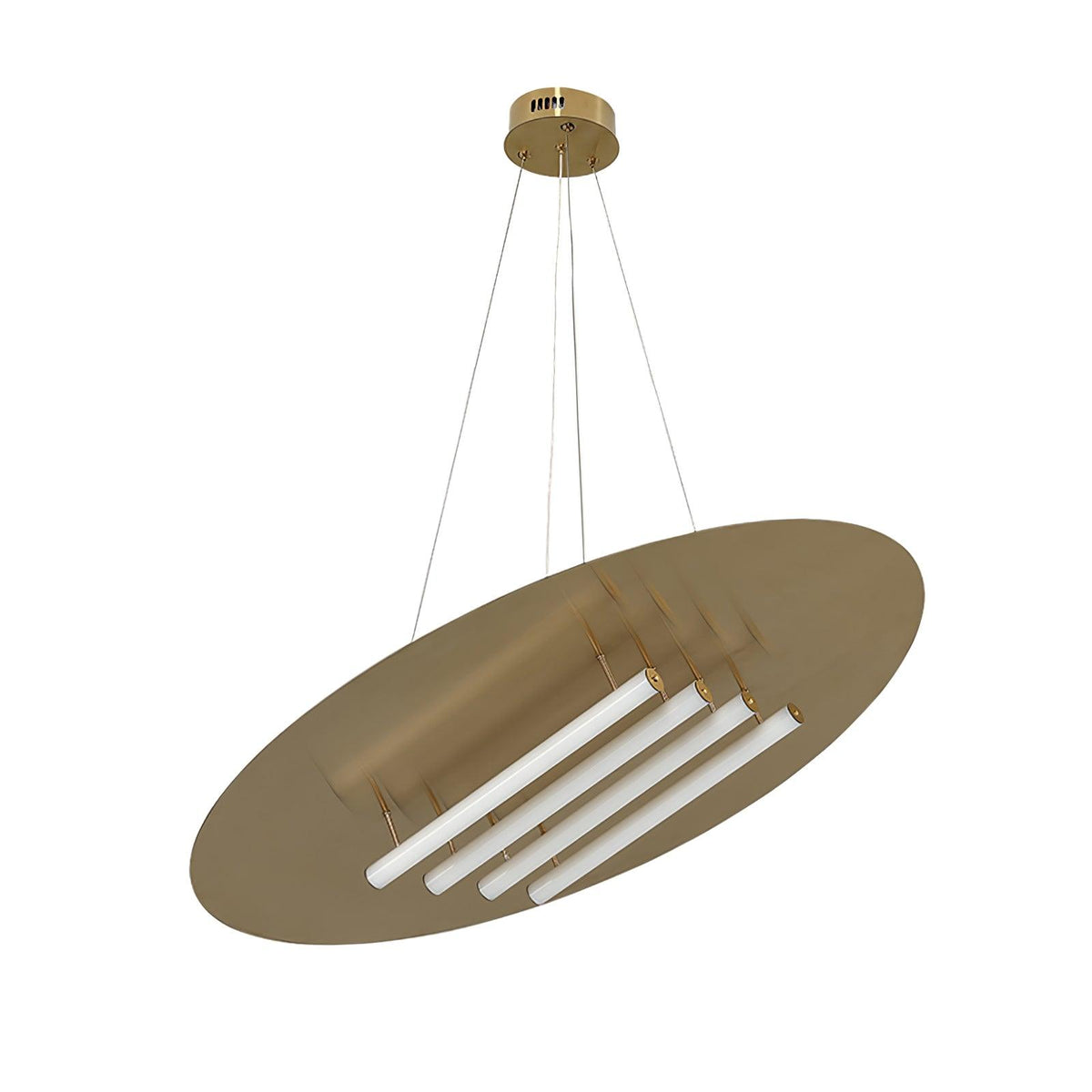 Mirueria nowoczesna lampa wisząca ze stali nierdzewnej i akrylu