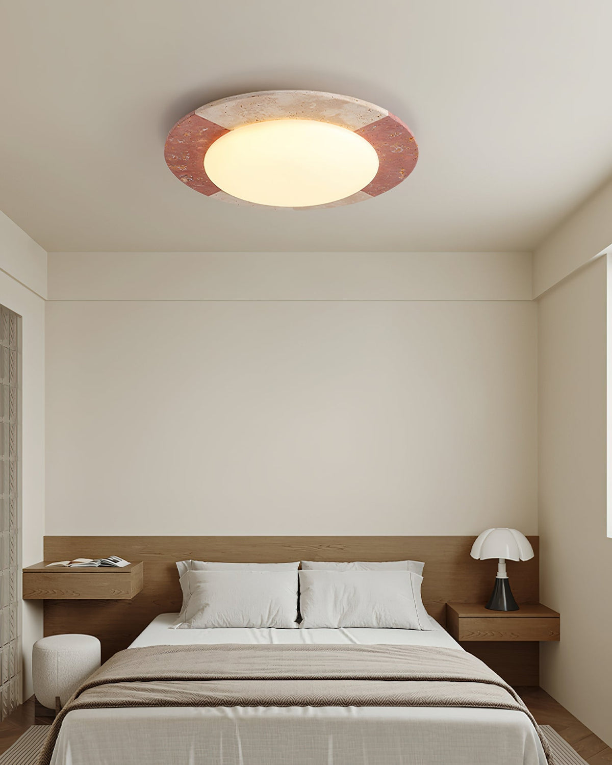 Travertine lampa sufitowa