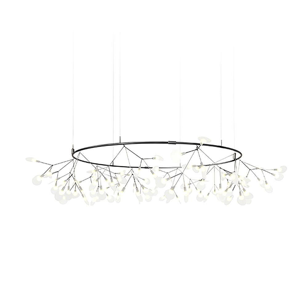 Czarny żyrandol Firefly LED