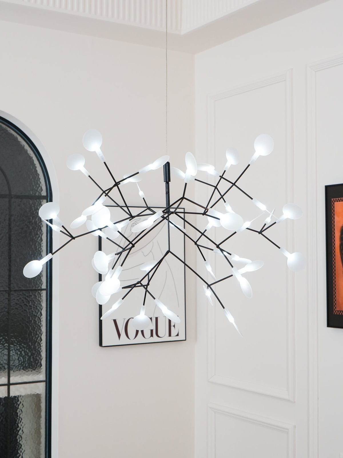 Czarny żyrandol Firefly LED