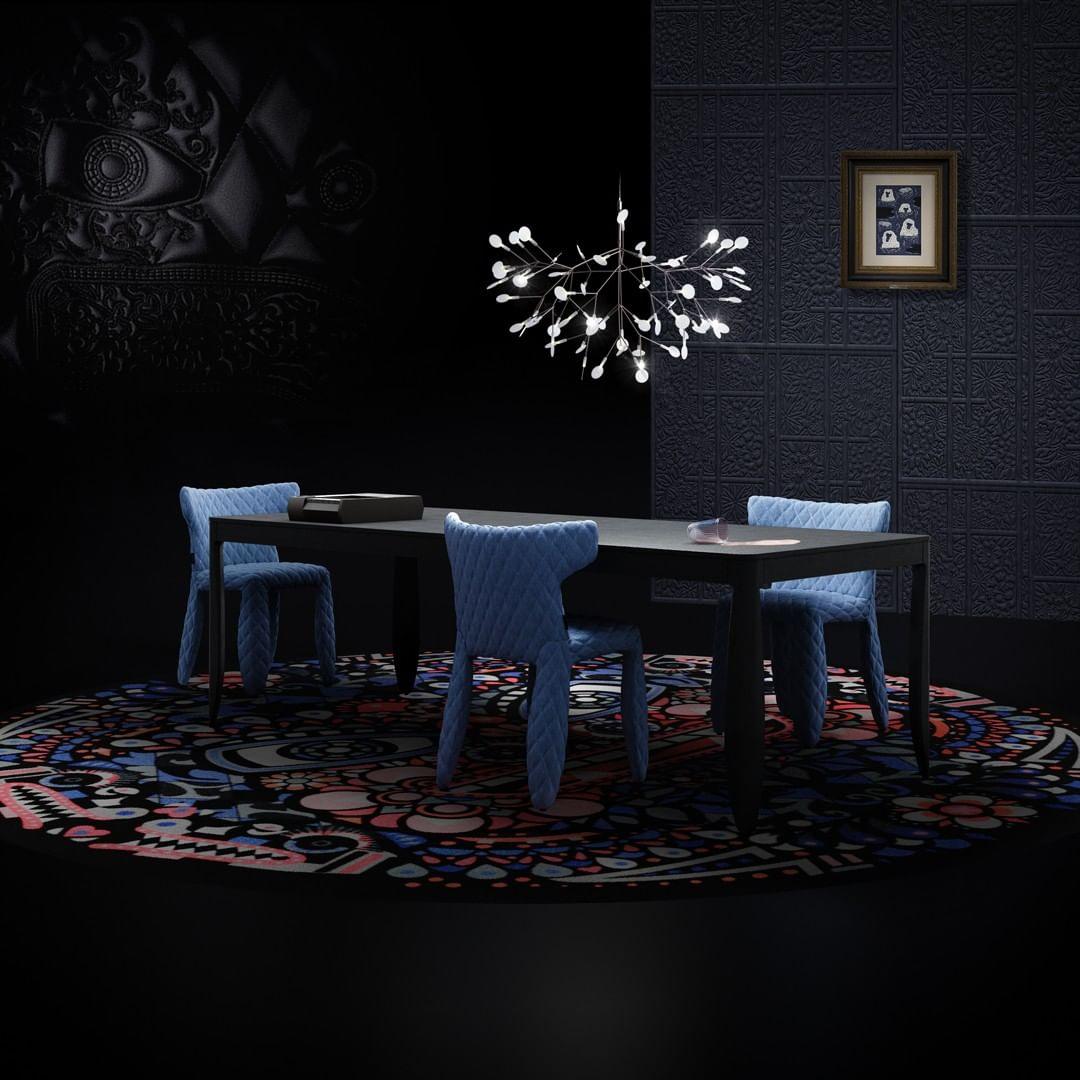 Czarny żyrandol Firefly LED