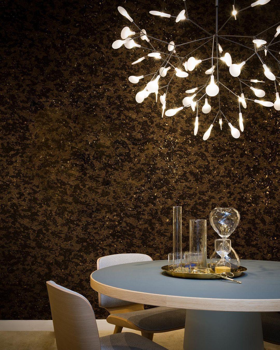 Czarny żyrandol Firefly LED