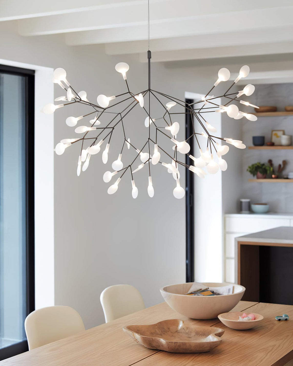 Czarny żyrandol Firefly LED