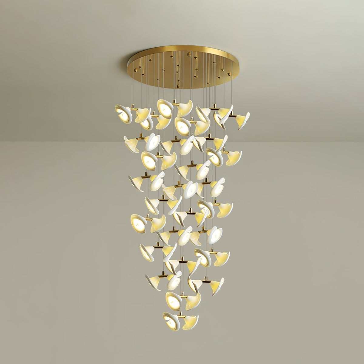 Ernoreth żyrandol ceramiczny w stylu Art Deco