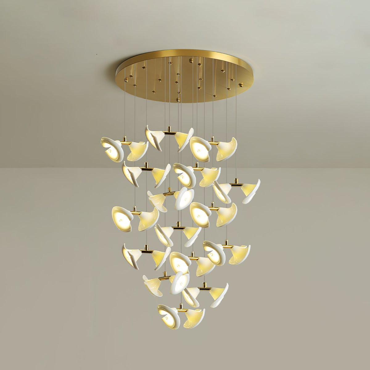 Ernoreth żyrandol ceramiczny w stylu Art Deco