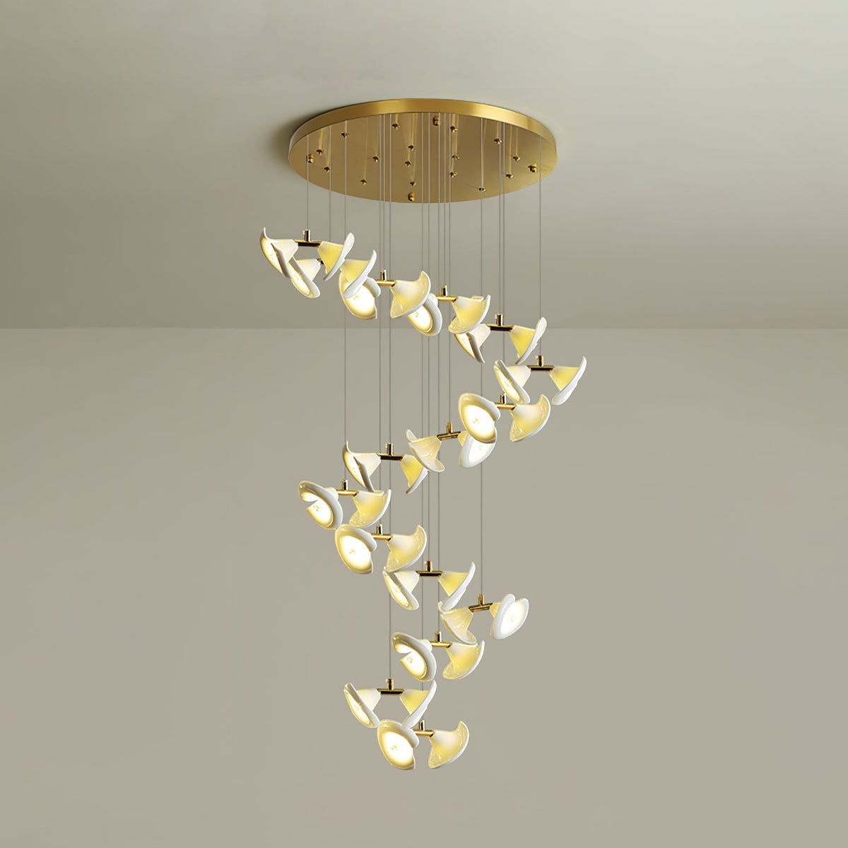 Ernoreth żyrandol ceramiczny w stylu Art Deco