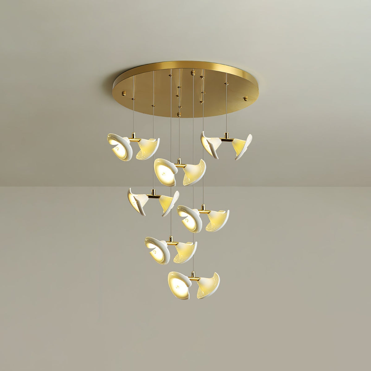 Ernoreth żyrandol ceramiczny w stylu Art Deco