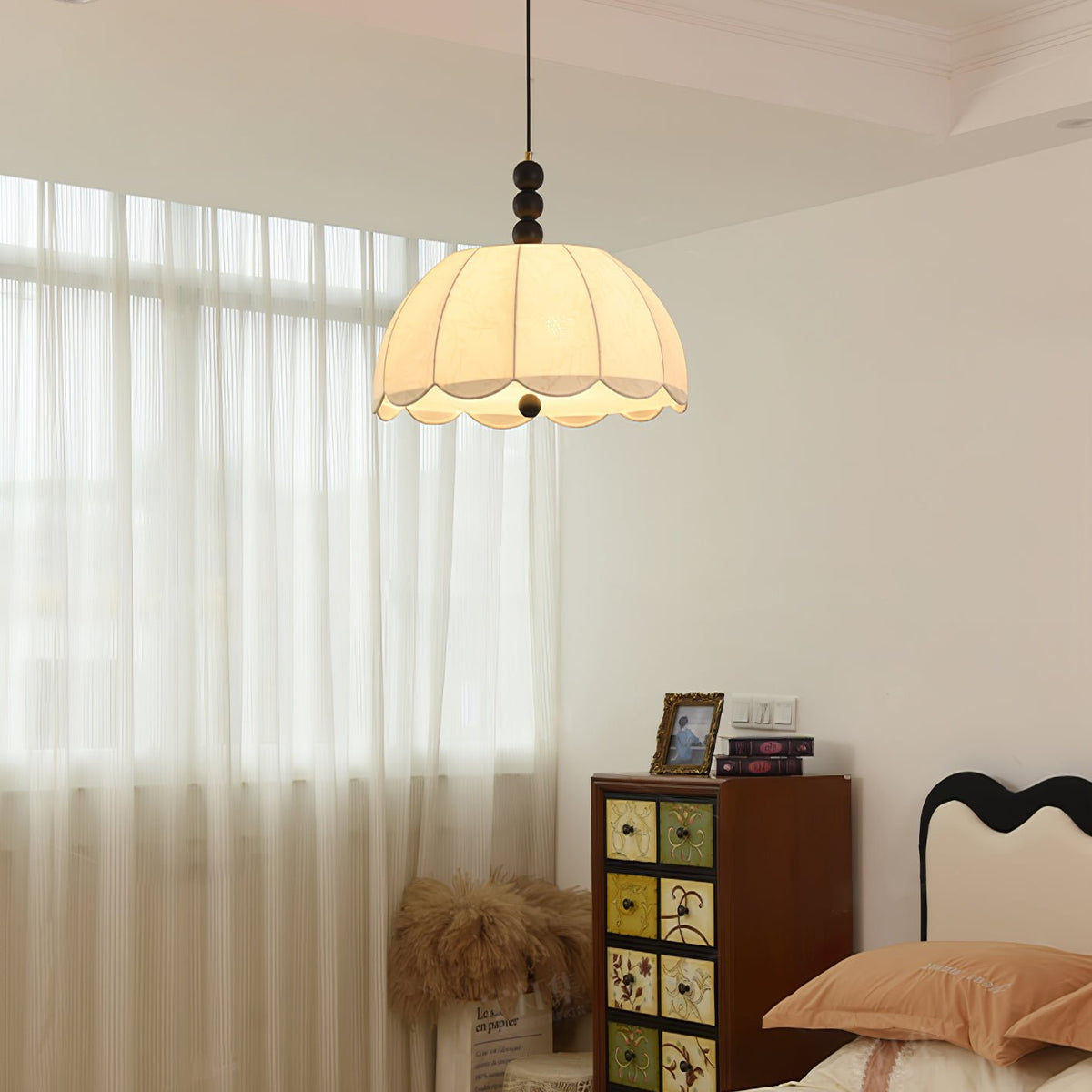 Nyd lampa wisząca z płótna