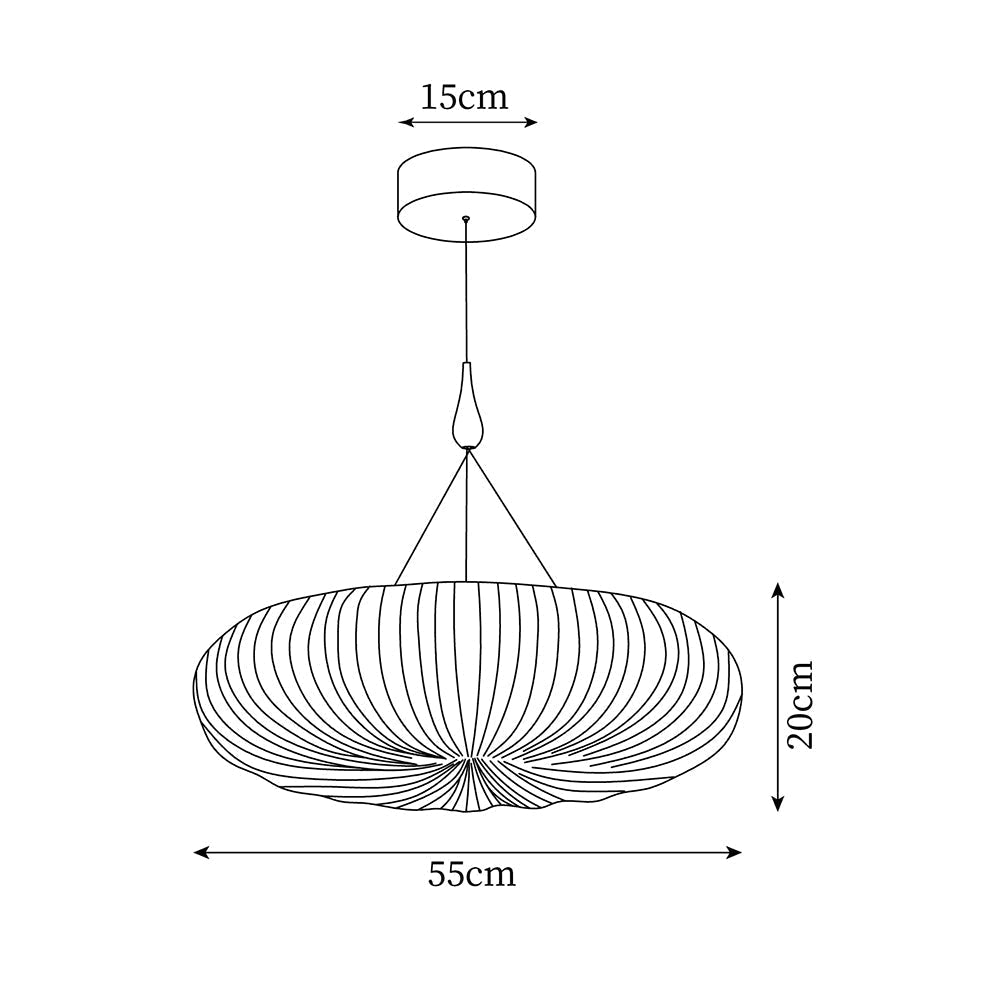 Bobby owalna lampa wisząca