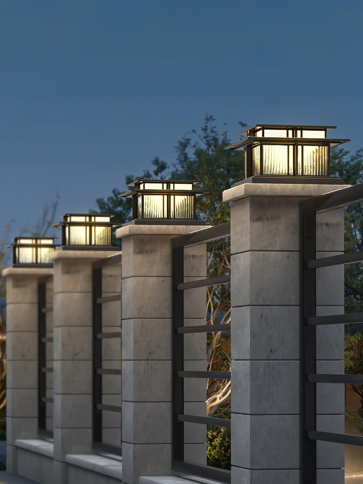 Ebon nowoczesna zewnętrzna lampa