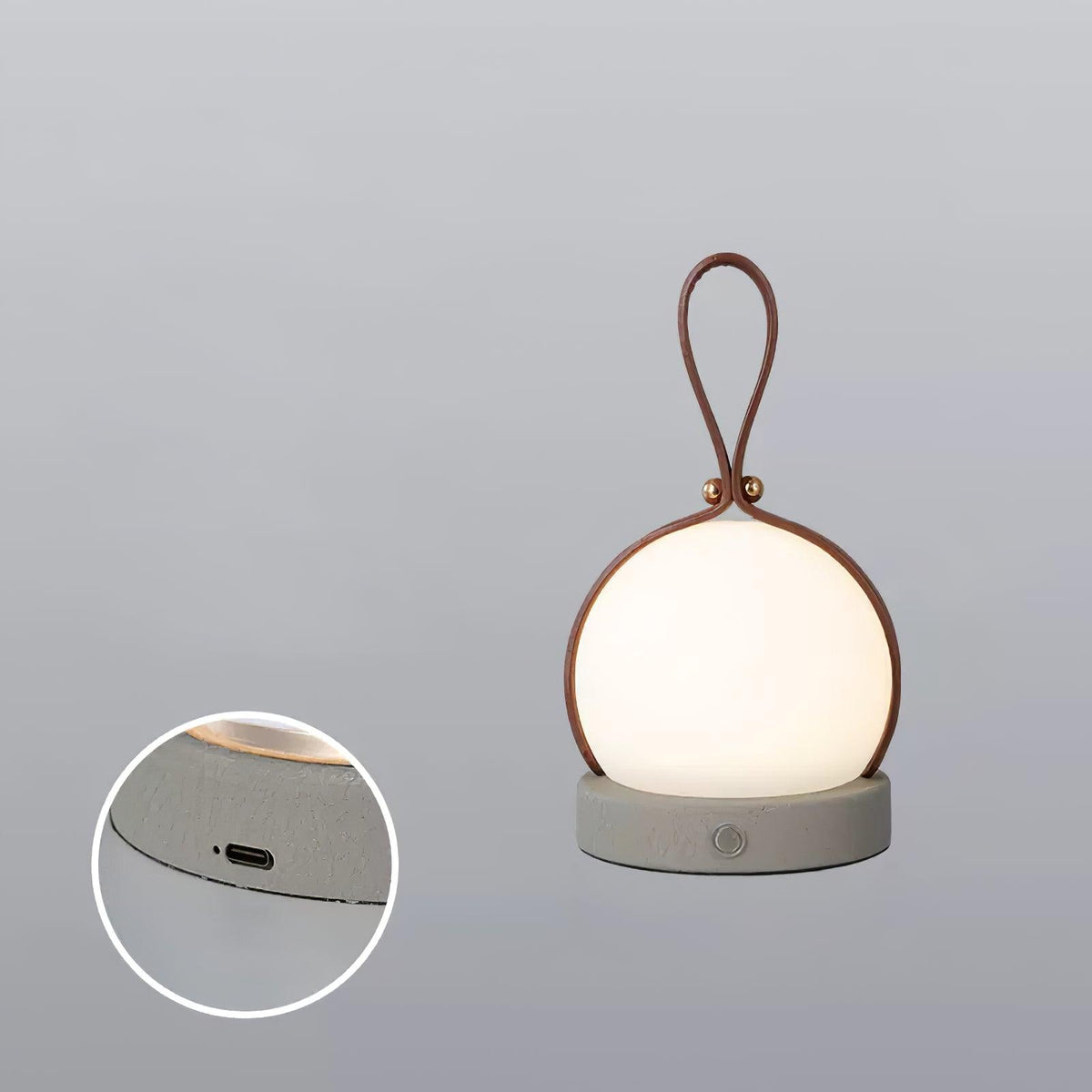 Wernis lampa stołowa ze skóry imitacji