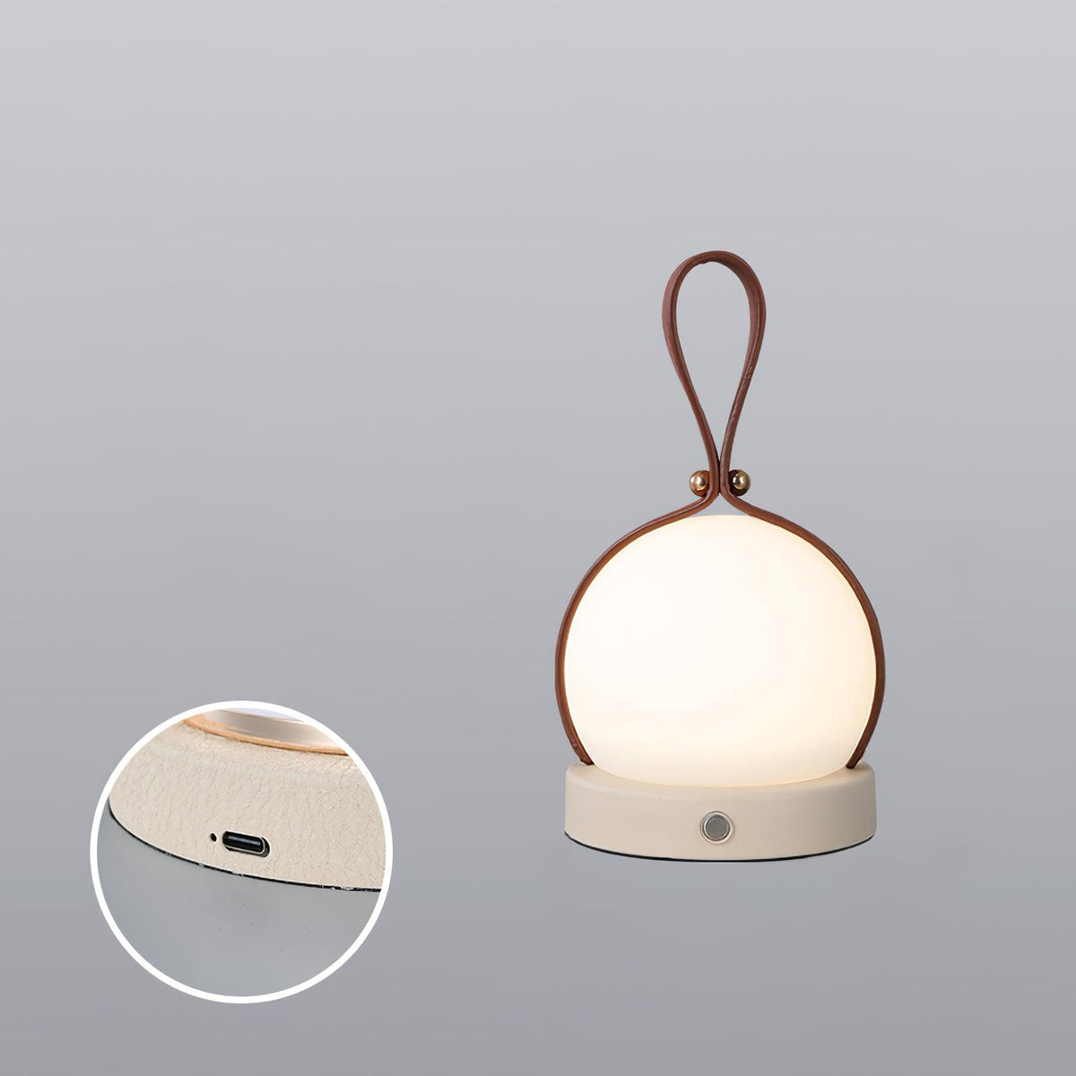 Wernis lampa stołowa ze skóry imitacji