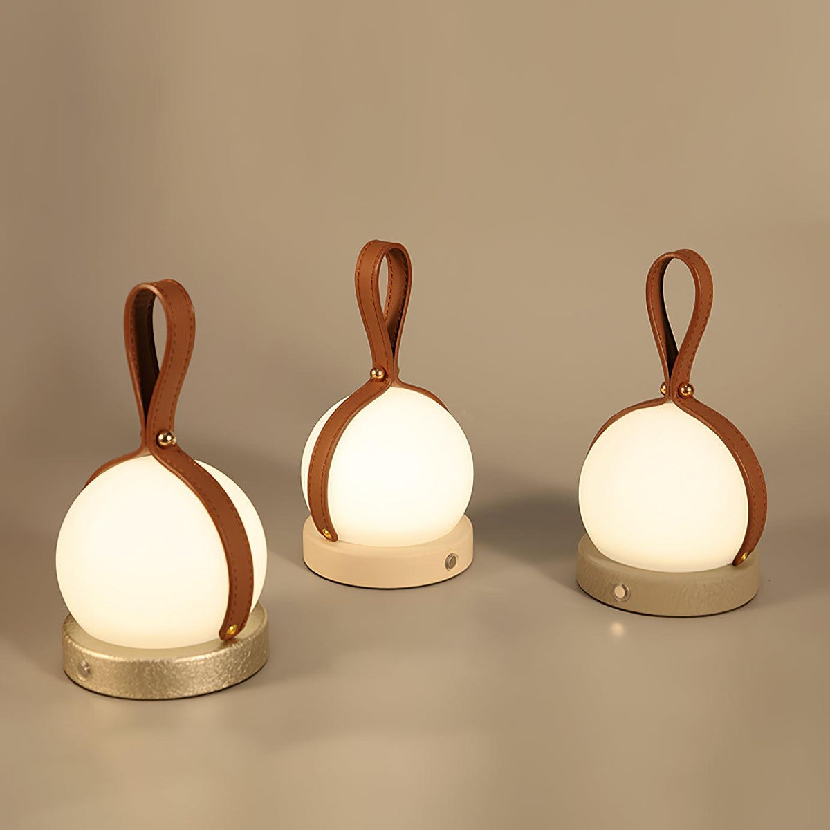 Wernis lampa stołowa ze skóry imitacji