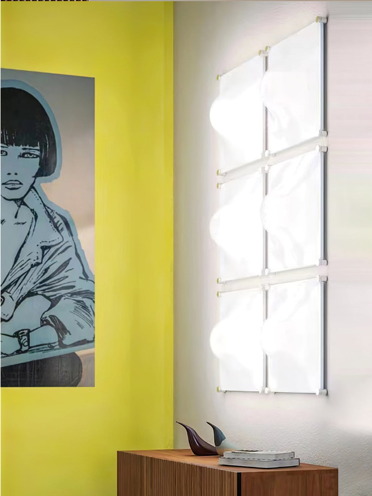 Cielum nowoczesna lampa sufitowa ze stali nierdzewnej i akrylu