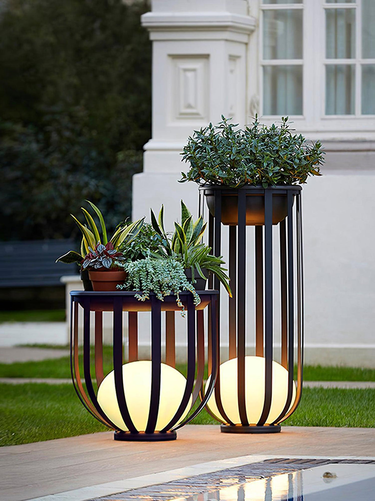 Tera zewnętrzna lampa stojąca z akrylu