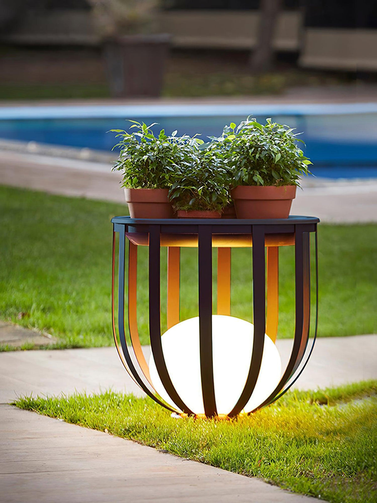 Tera zewnętrzna lampa stojąca z akrylu