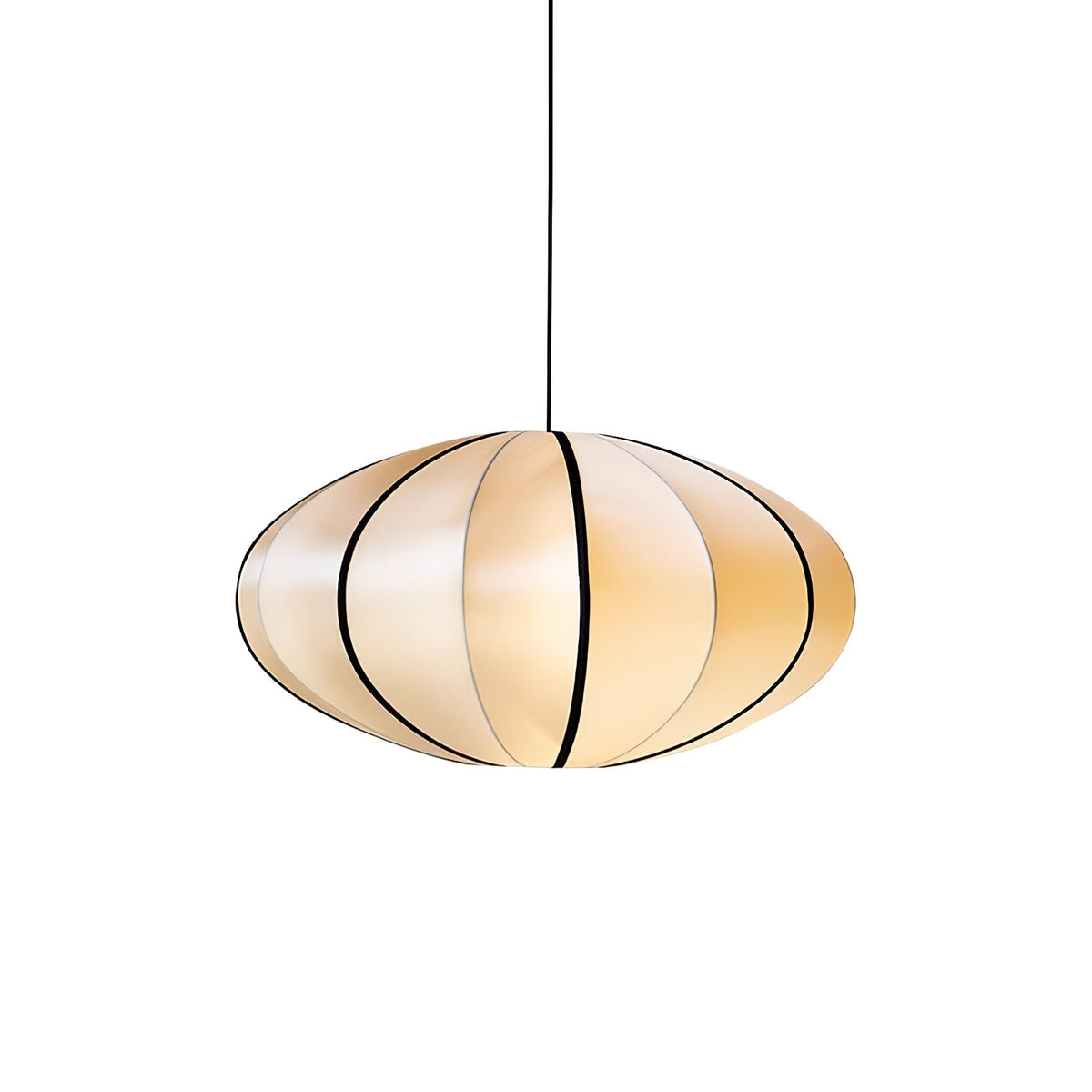 Inez wisząca lampa stołowa z płótna o nowoczesnym designie