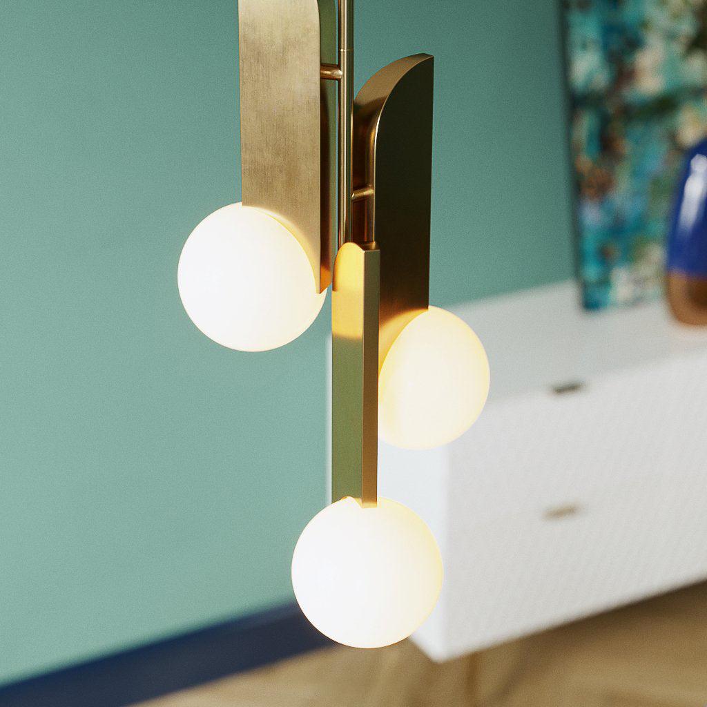 Eirelelia elegancka lampa wisząca ze szkła
