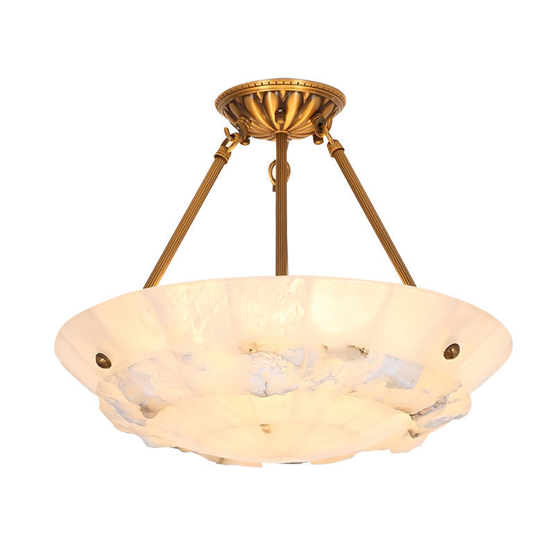 Nomen żyrandol wiszący w kształcie miski Alabaster Elegance