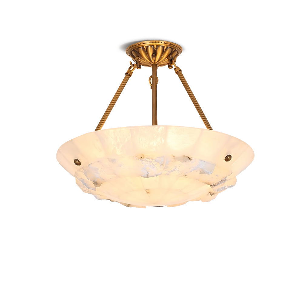 Nomen żyrandol wiszący w kształcie miski Alabaster Elegance