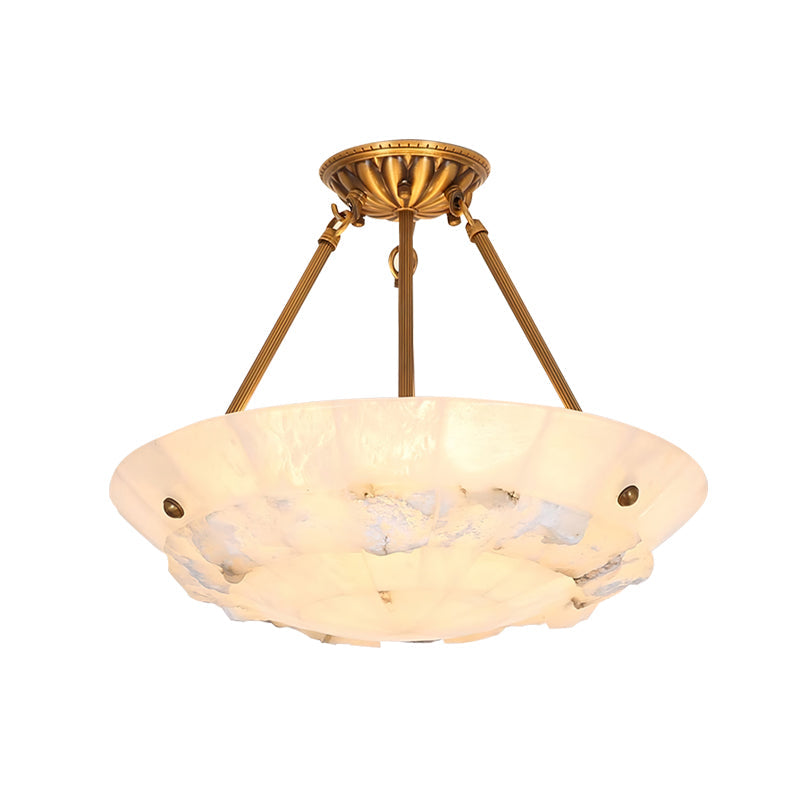 Nomen żyrandol wiszący w kształcie miski Alabaster Elegance