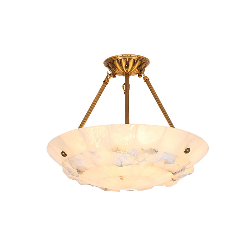 Nomen żyrandol wiszący w kształcie miski Alabaster Elegance
