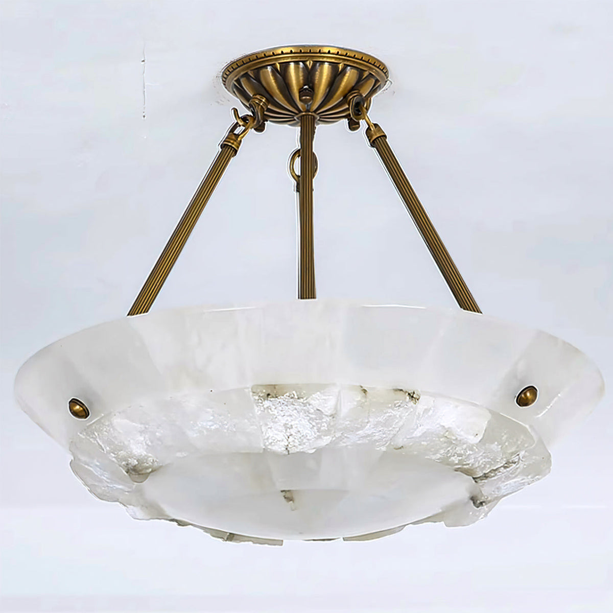 Nomen żyrandol wiszący w kształcie miski Alabaster Elegance