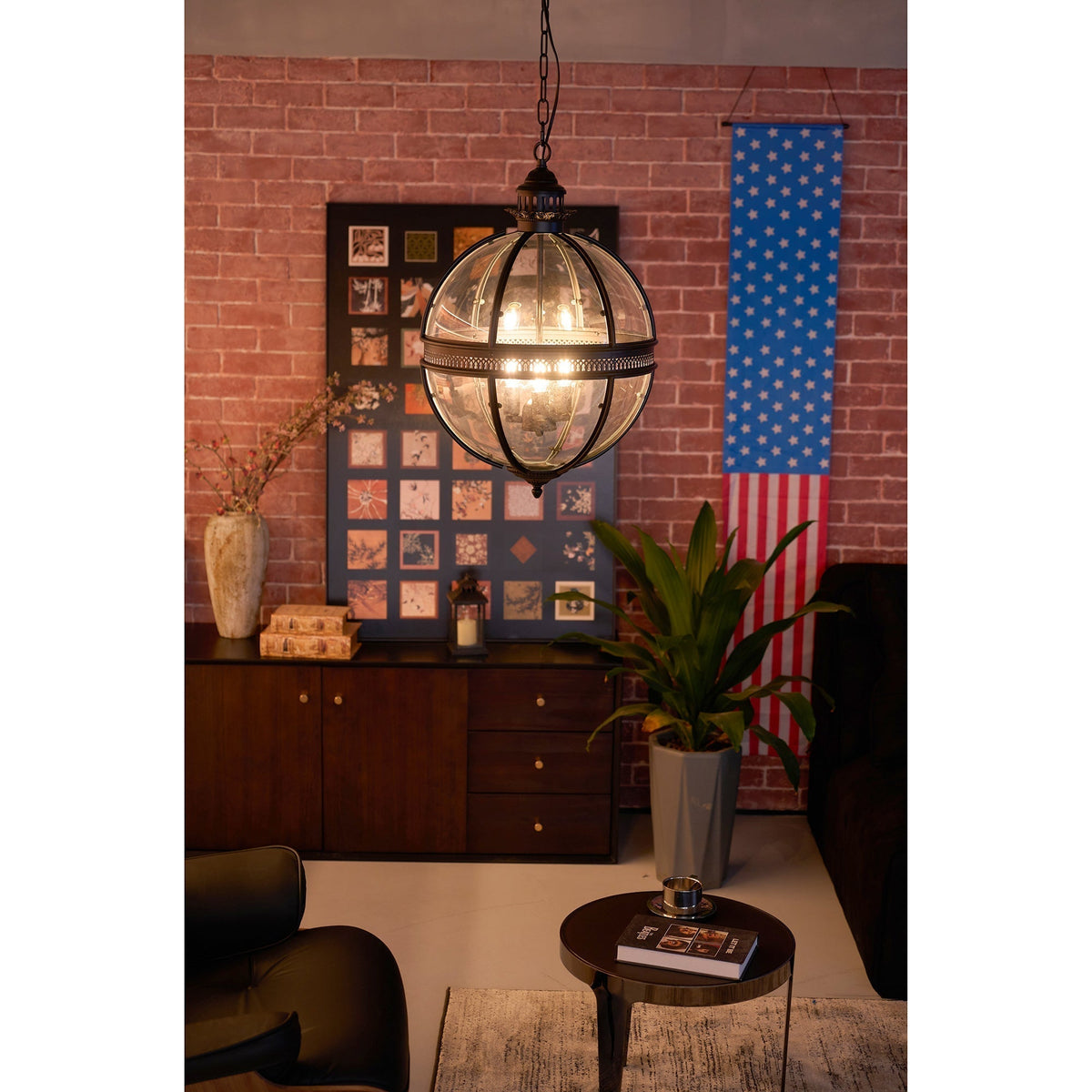 Svelte Vintage Industrial lampa wisząca ze szkła