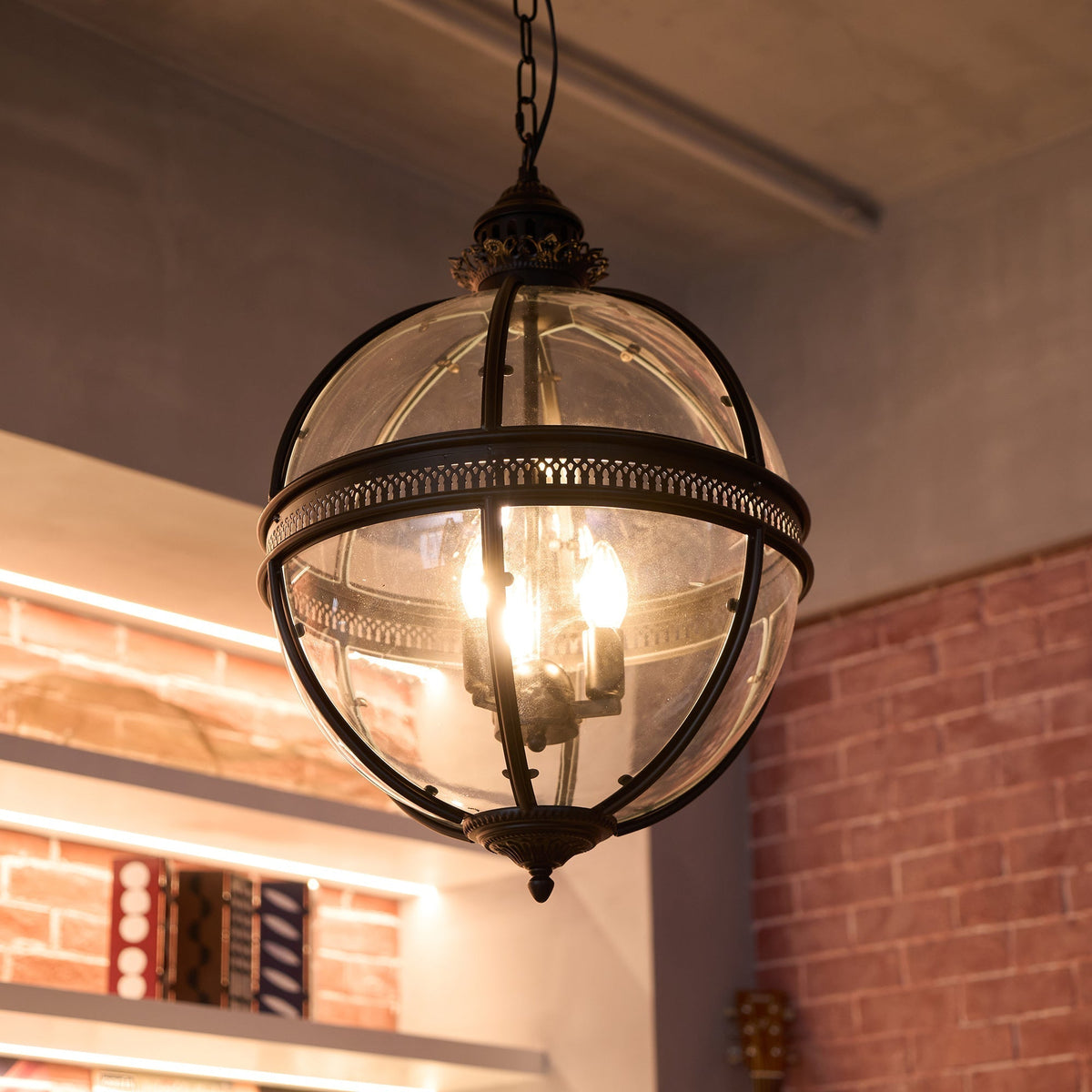 Svelte Vintage Industrial lampa wisząca ze szkła