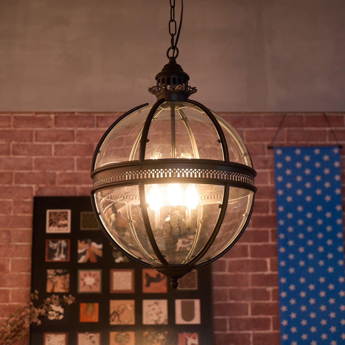 Svelte Vintage Industrial lampa wisząca ze szkła