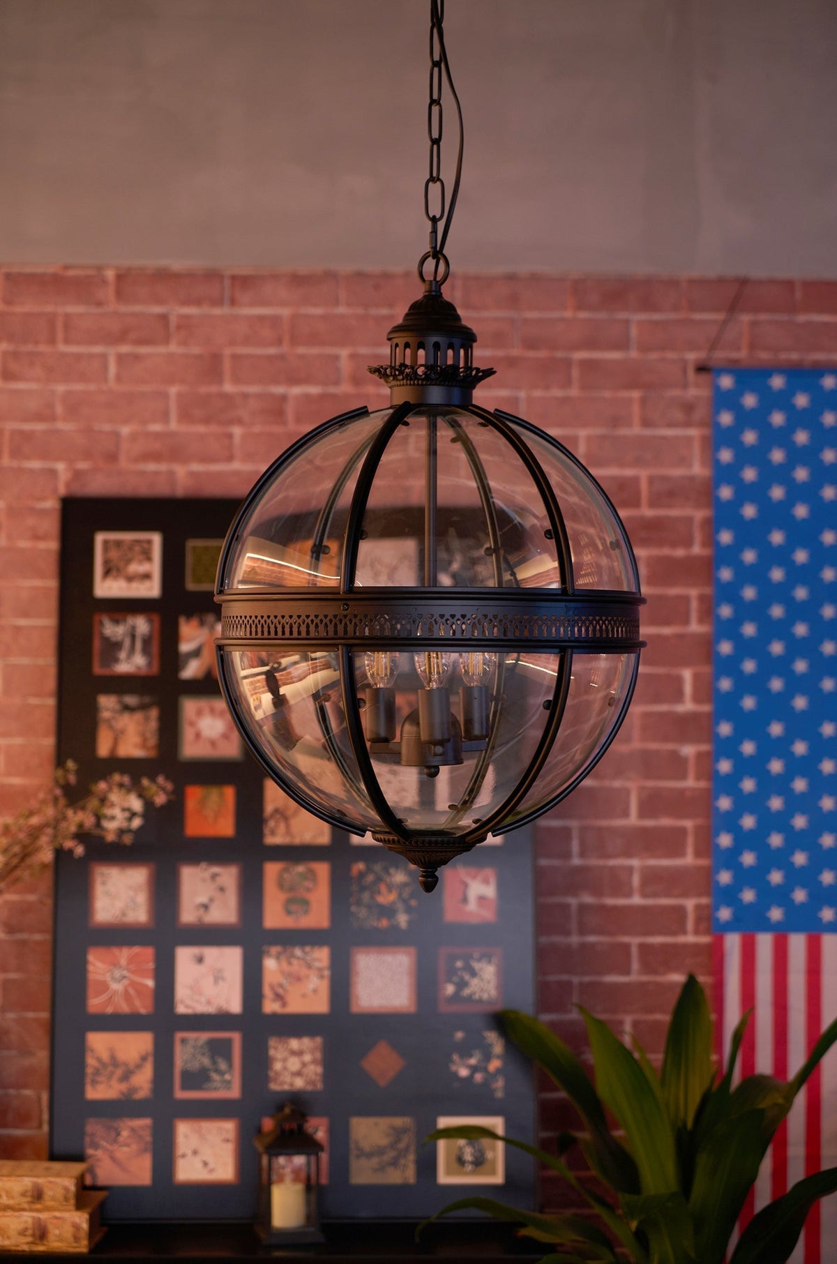 Svelte Vintage Industrial lampa wisząca ze szkła
