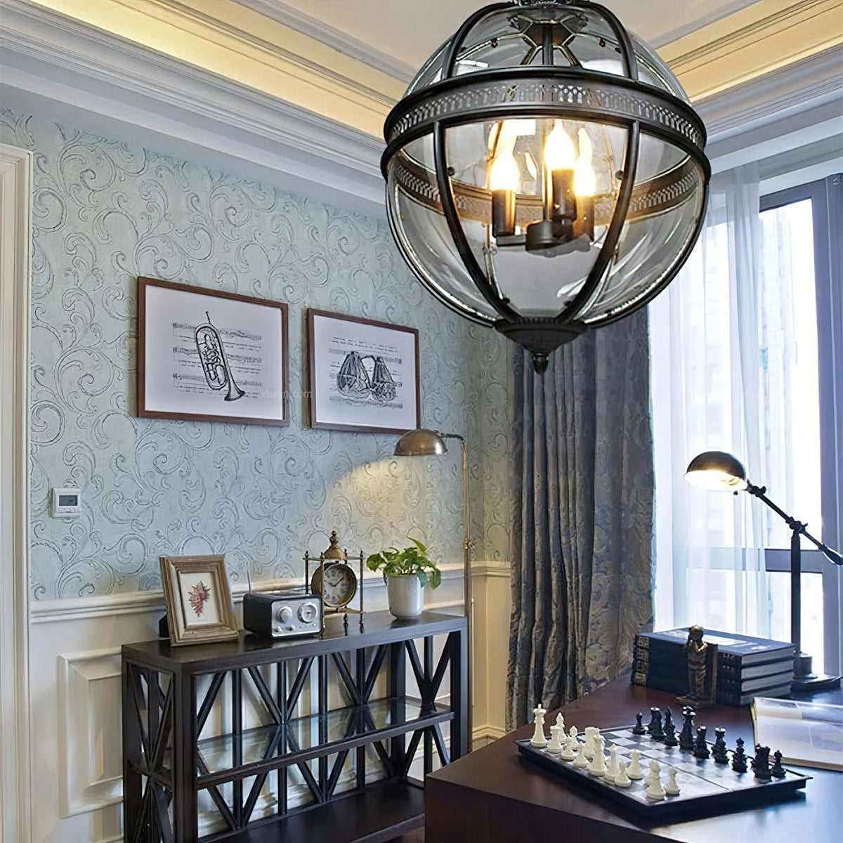 Svelte Vintage Industrial lampa wisząca ze szkła