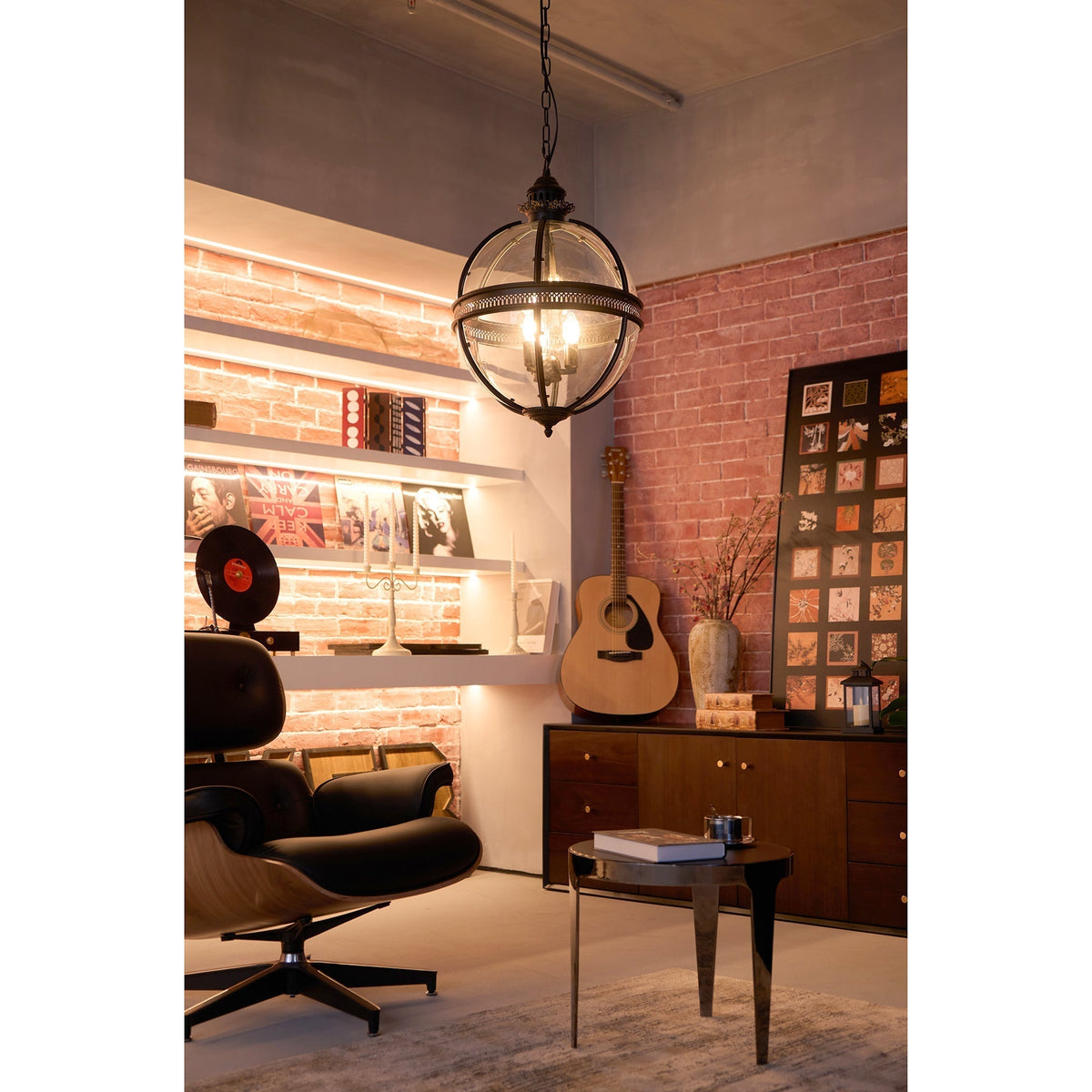 Svelte Vintage Industrial lampa wisząca ze szkła