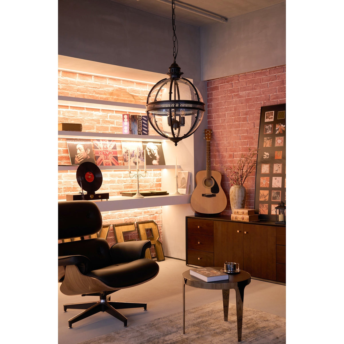 Svelte Vintage Industrial lampa wisząca ze szkła