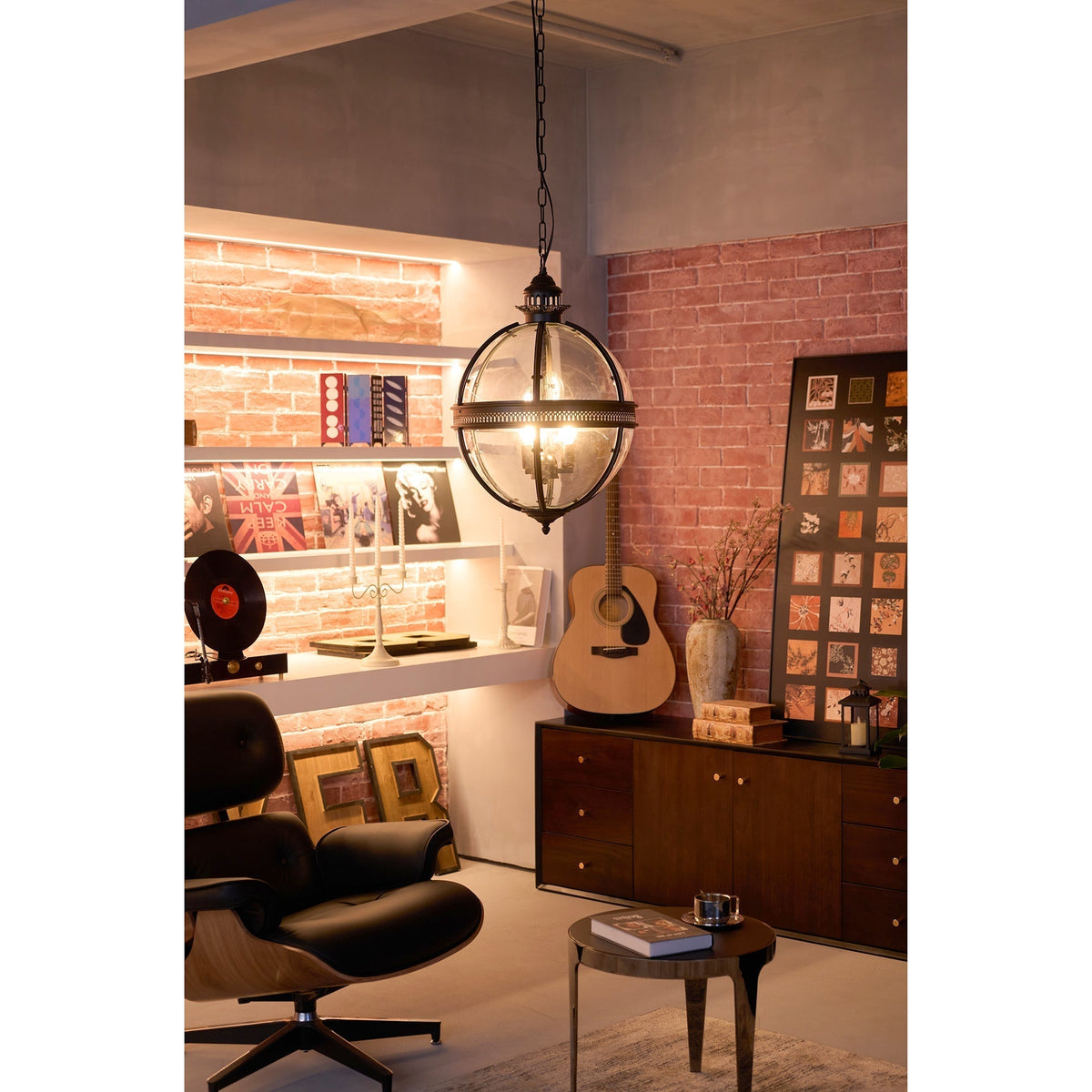 Svelte Vintage Industrial lampa wisząca ze szkła