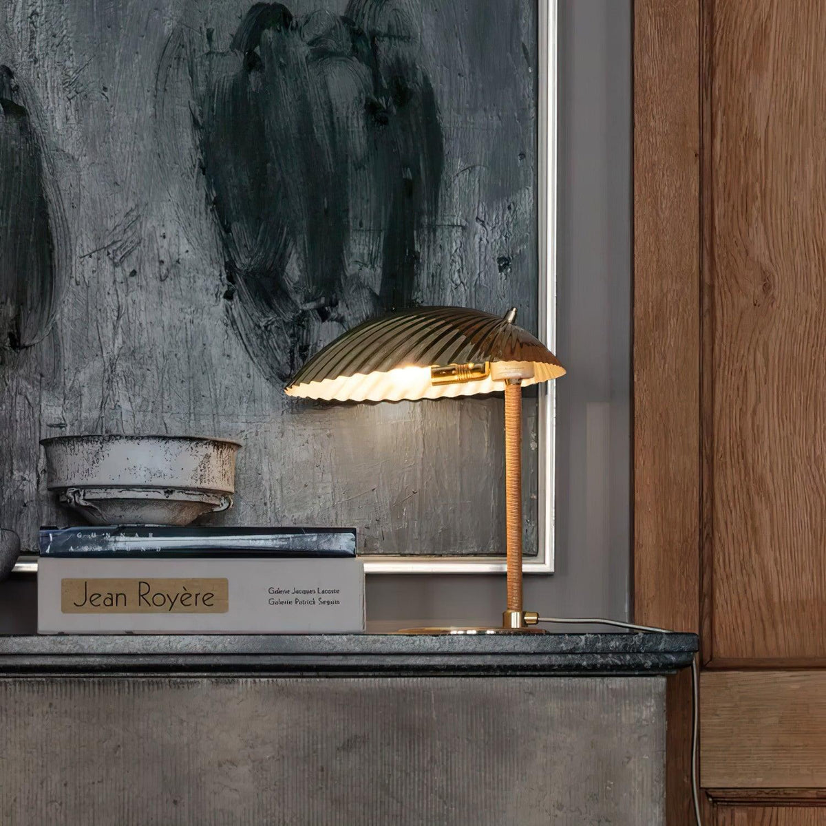 Zorare Glam lampa stołowa z miedzi