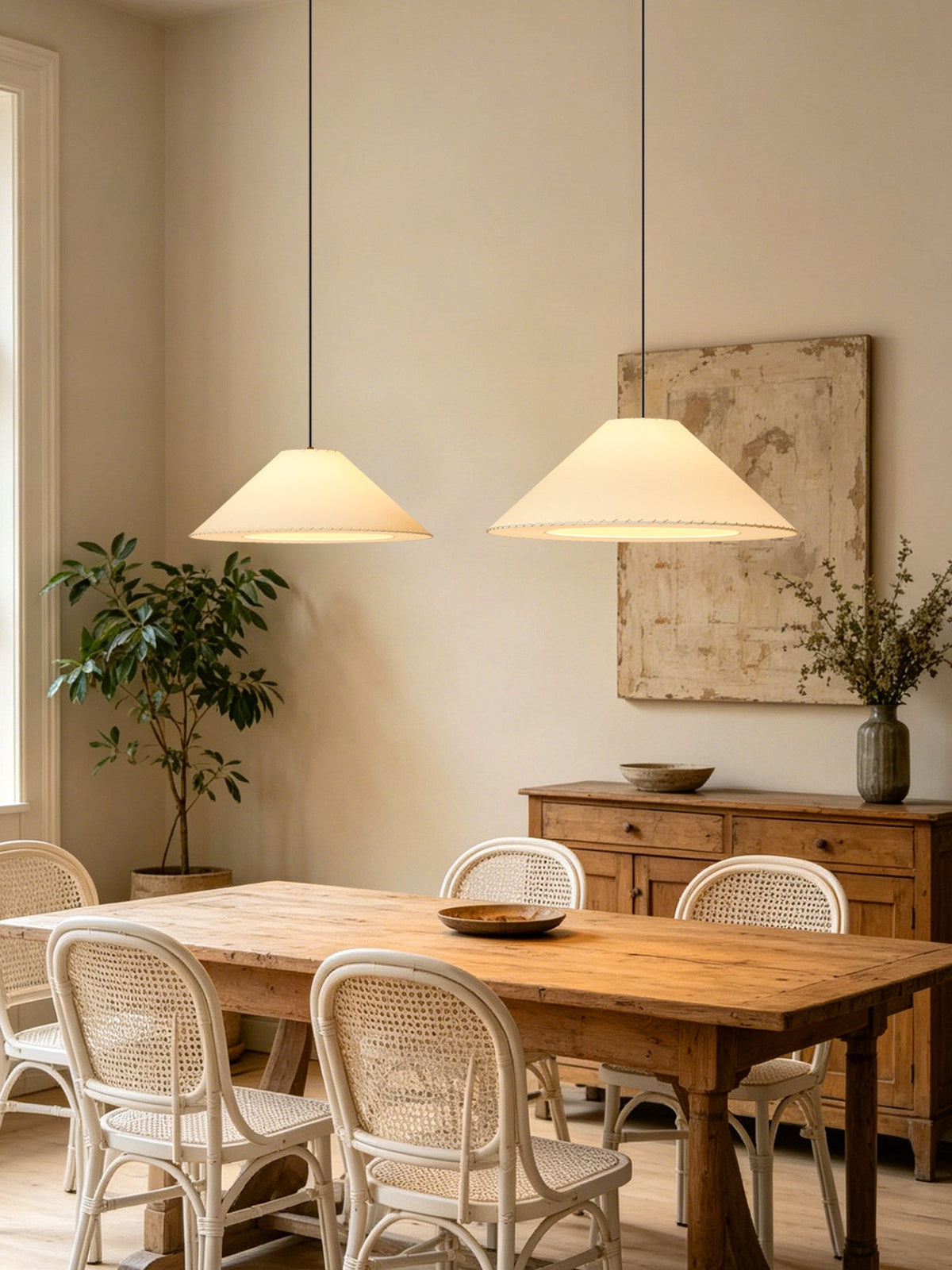 Ormondleigh Lampa Wisząca Stożkowa Z Tkaniny