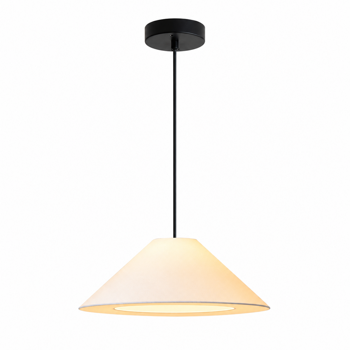 Ormondleigh Lampa Wisząca Stożkowa Z Tkaniny