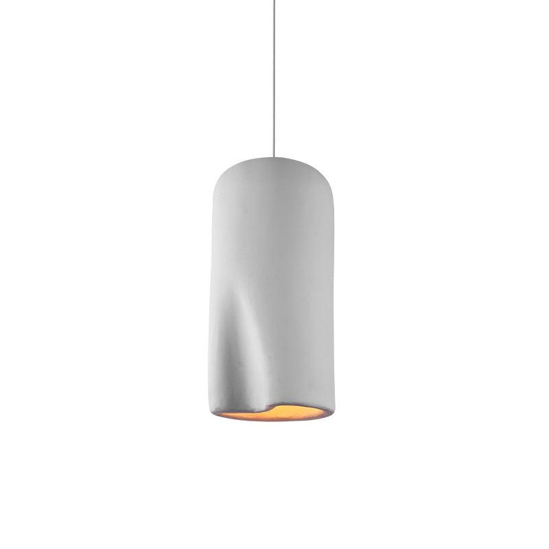 Nuo lampa wisząca z gipsu kulista kopuła styl wabi sabi