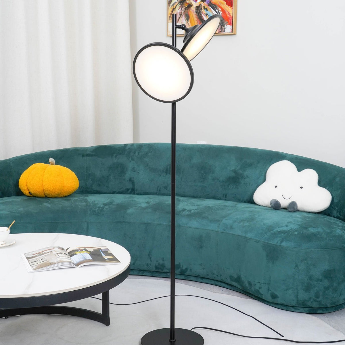 Eave artystyczna lampa stojąca z akrylu
