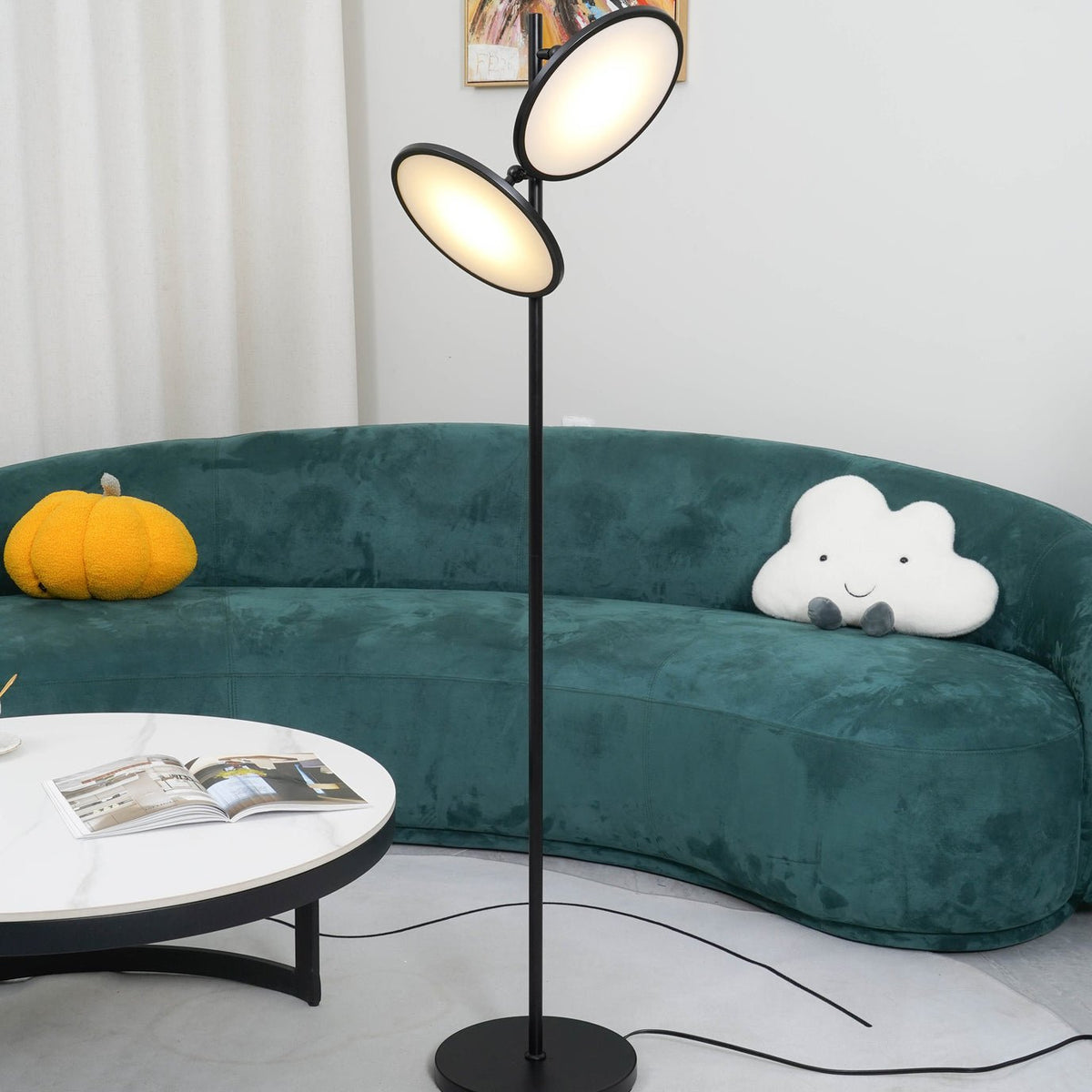 Eave artystyczna lampa stojąca z akrylu