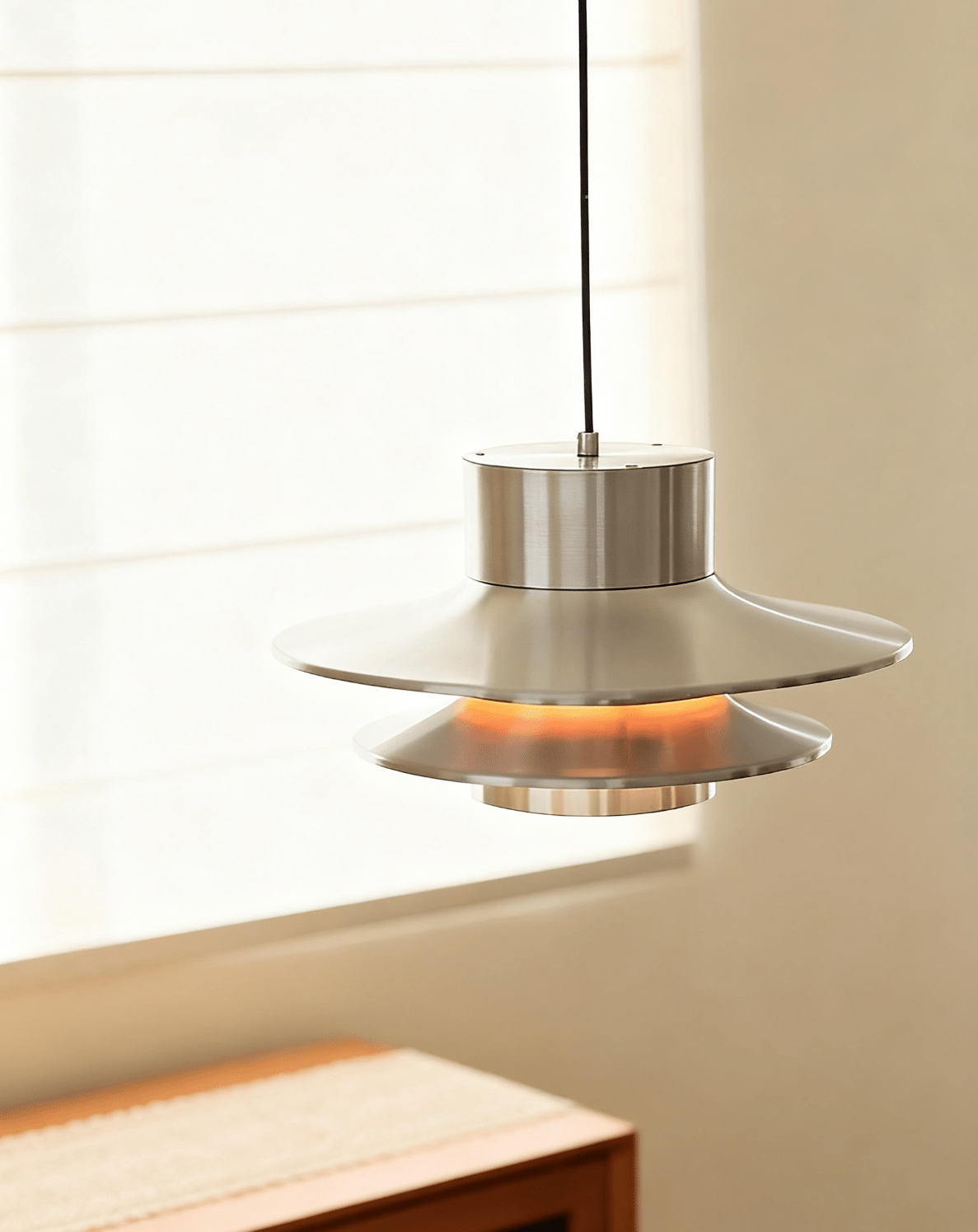Ulux lampa wisząca ze stali nierdzewnej